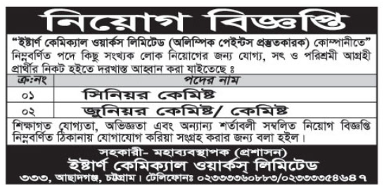 chittagong job circular 2024