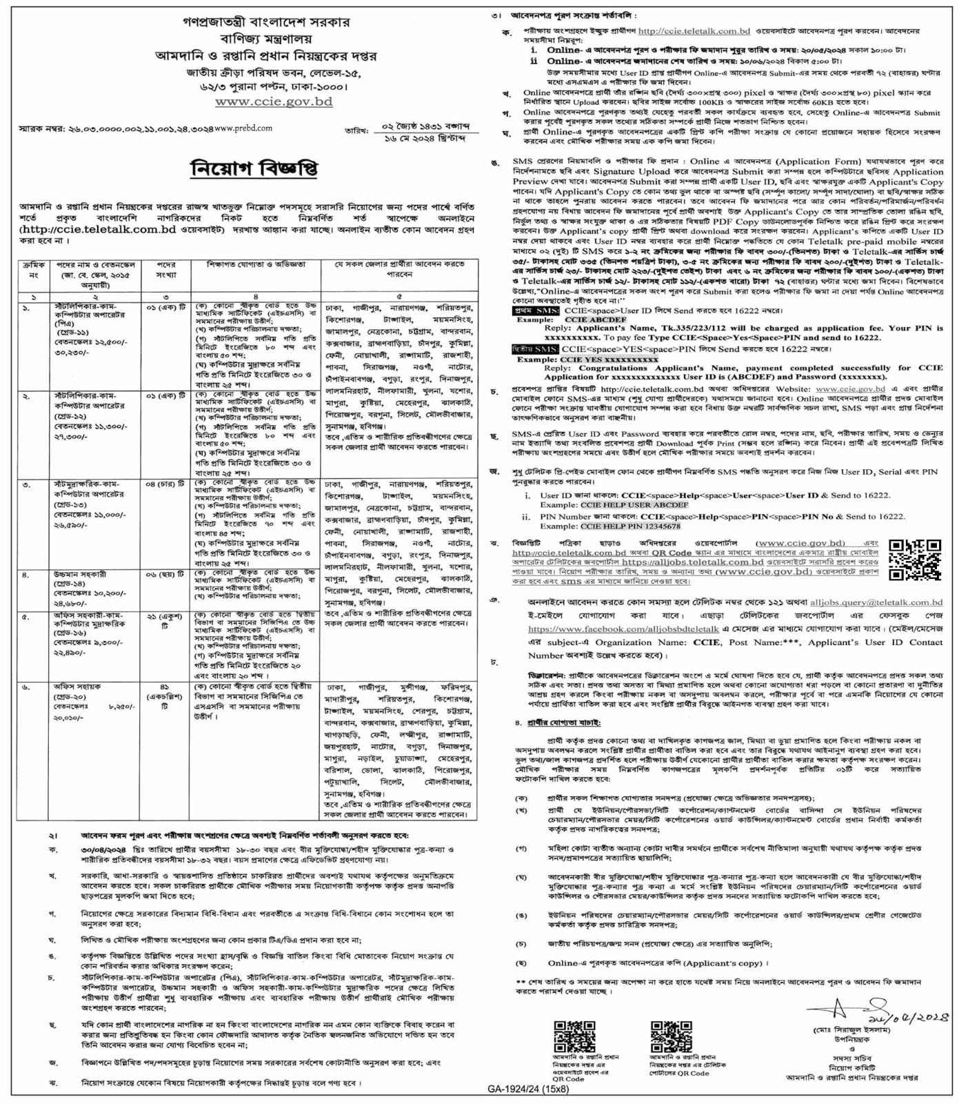 government job circular